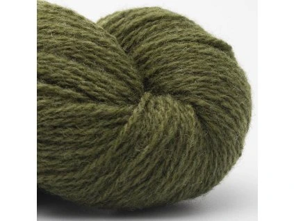 bio shetland bc garn olive 09 příze zelená