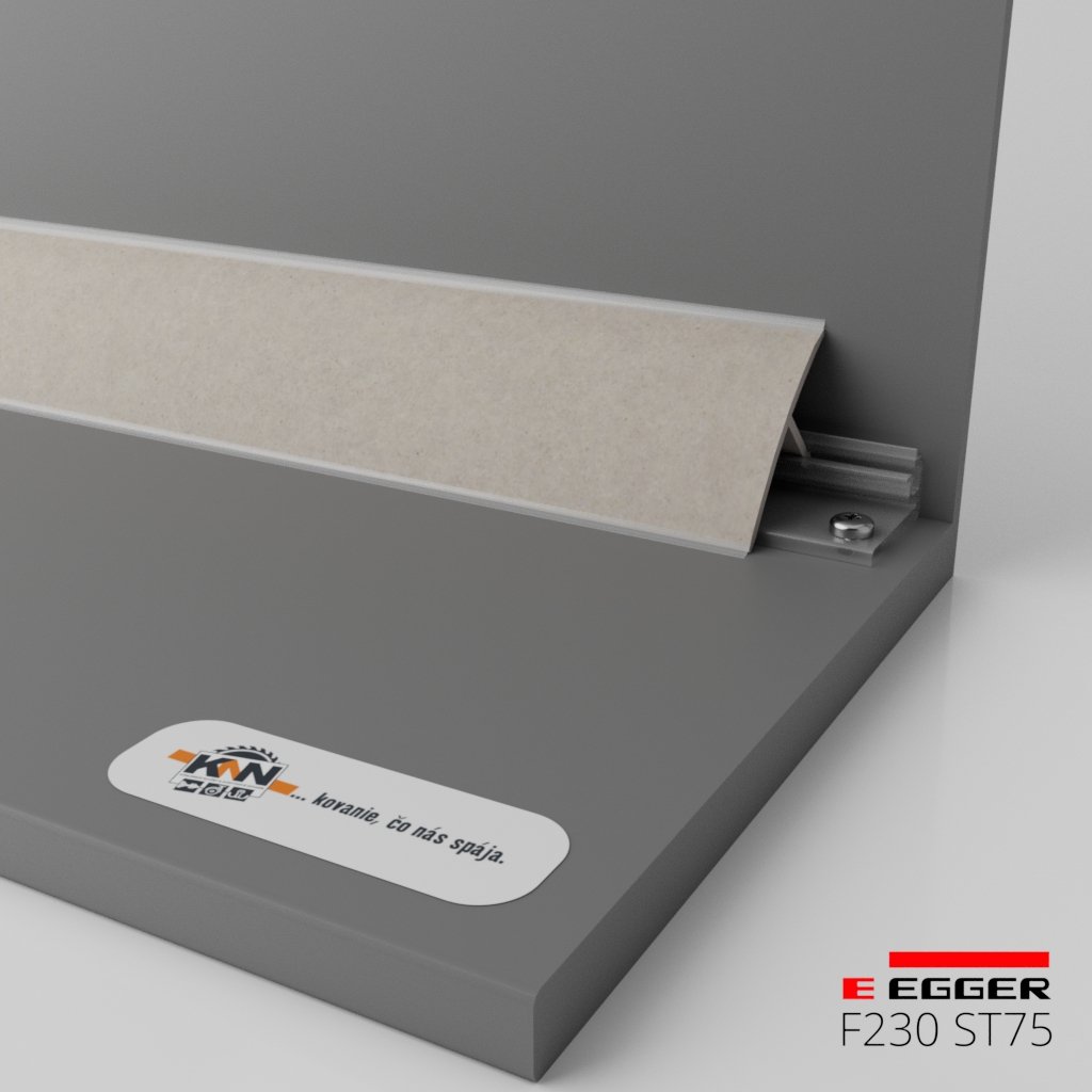 EGGER - Tesniaca lišta k pracovnej doske - F230 ST75 - dľžka 4100 mm