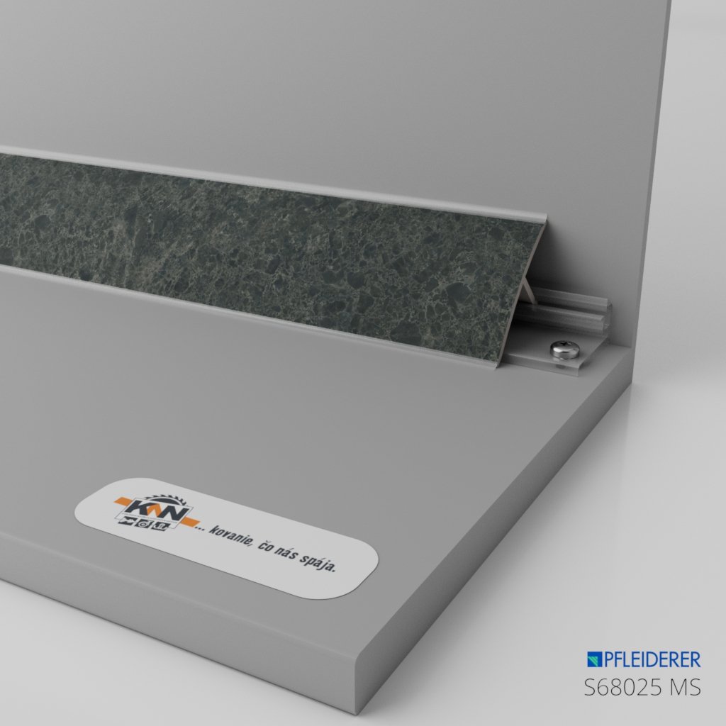 PFLEIDERER - Tesniaca lišta k pracovnej doske - S68025 MS - dľžka 4200 mm