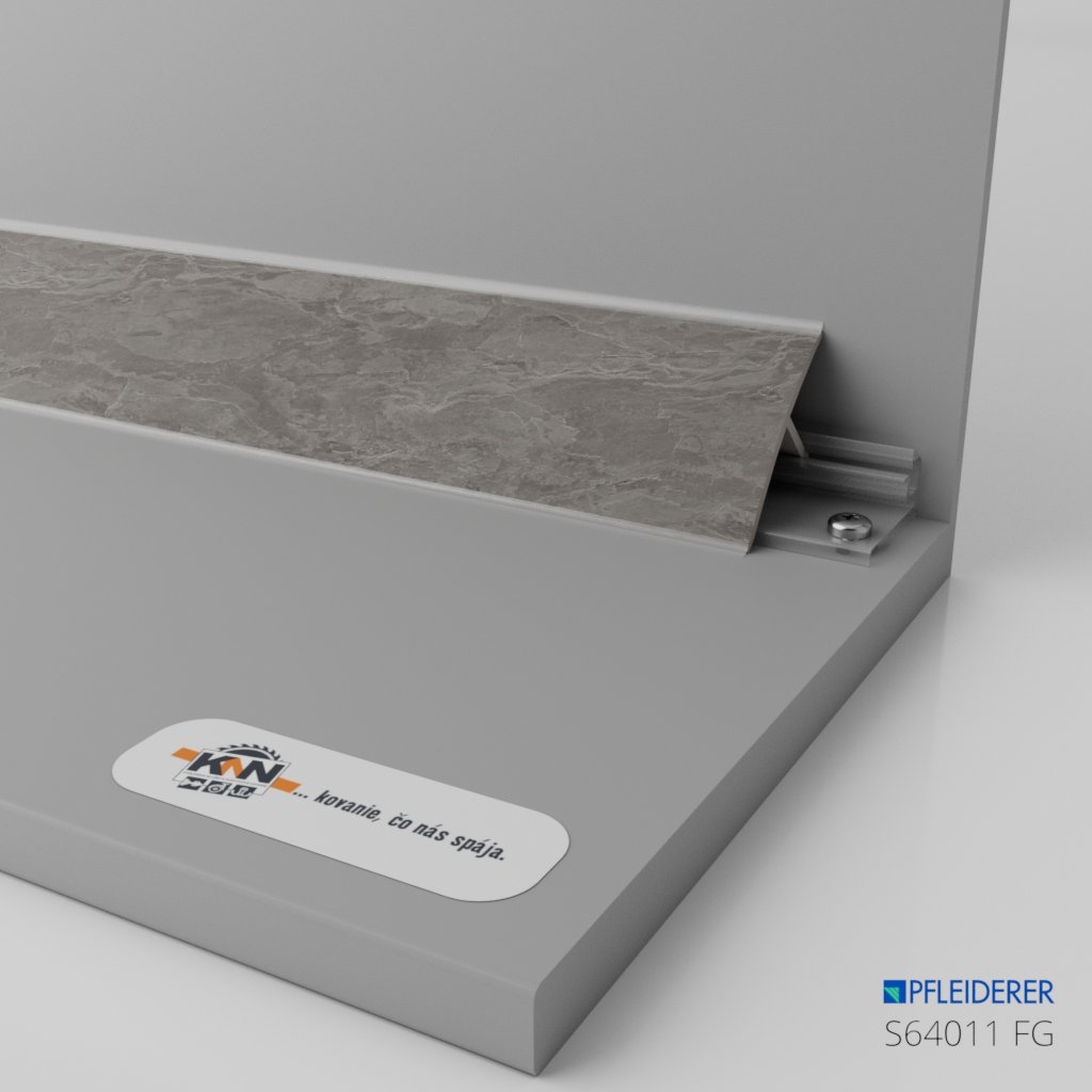 PFLEIDERER - Tesniaca lišta k pracovnej doske - S64011 FG - dľžka 4200 mm