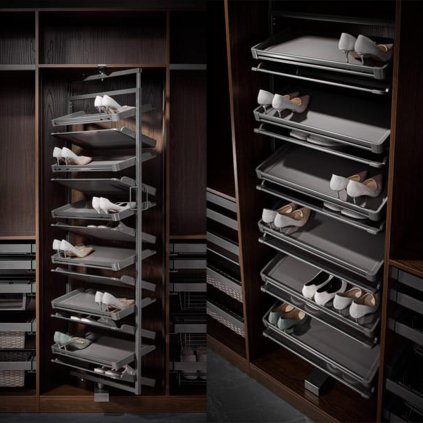 Otočný botník ATM - 8 poličkové