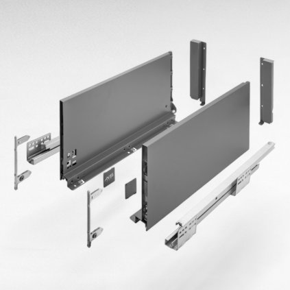 AXISPRO-D/200mm antracit, výsuv s tlmením