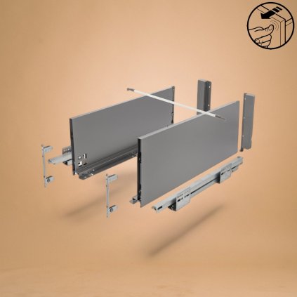 AXISPRO-D/200mm výsuv Push to open, antracit