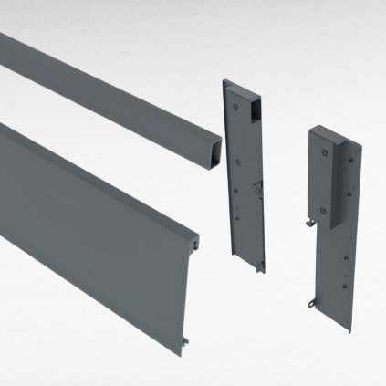 AXISPRO-D/200mm, Vnútorne čelo 1200 mm + reling + spojky ľavá + pravé