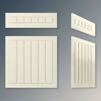 WOWFRONT - TYP : F405 frézované fronty RAL farby, 1stranne, mat