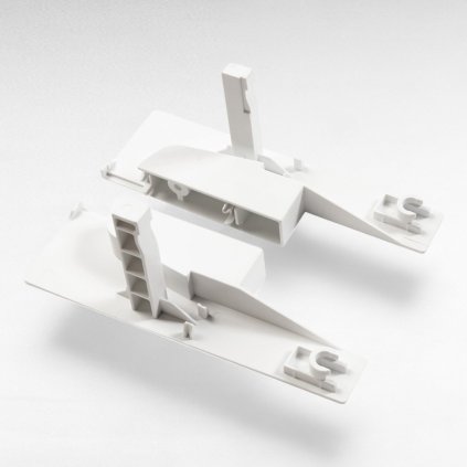 MBOX-B/146 mm biely, držiak čela vnútornej zásuvky