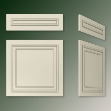 WOWFRONT - TYP : F550 štukované fronty RAL farby, 1stranne, mat