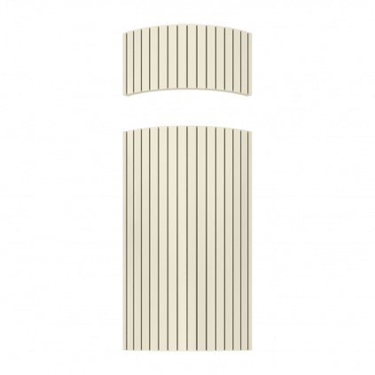 WOWFRONT - TYP : LG25 - 517 zaoblené prvky RAL farby