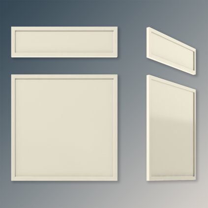 WOWFRONT - TYP : F502 frézované fronty RAL farby, 1stranne, mat