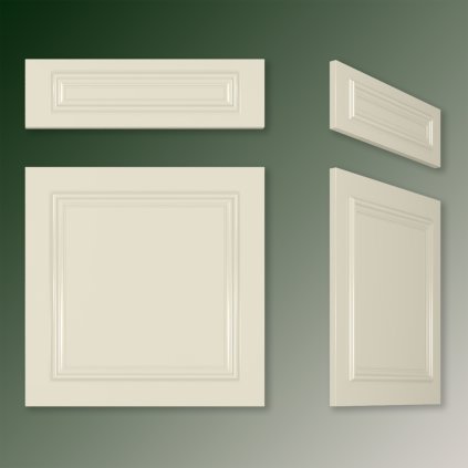 WOWFRONT - TYP : F540 štukované fronty RAL farby, 1stranne, mat