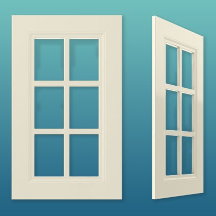 WOWFRONT - TYP : W3 vitríny RAL farby, 1stranne, mat