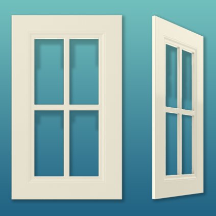 WOWFRONT - TYP : W2 vitríny RAL farby, 1stranne, mat