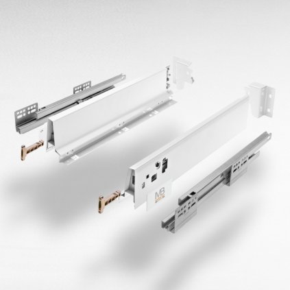 MBOX-A/83 mm biely, výsuv s tlmením 40 kg