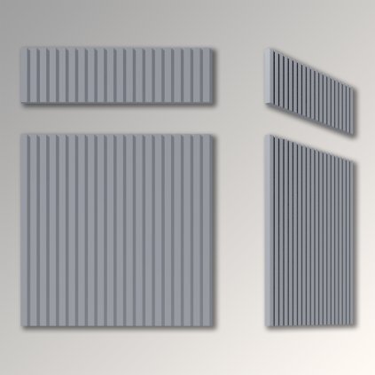 WOWFRONT - TYP : F513 drážkované fronty RAL farby, 1stranne, mat