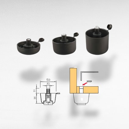 Klzák s rektifikáciou, 42mm, čierny