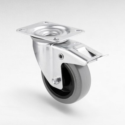 Koliesko otočné 2503, 100mm, s brzdou