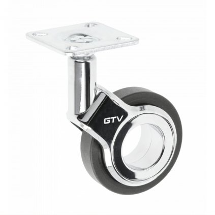 Koliesko nábytkové GIRA, 75 mm, Čierne