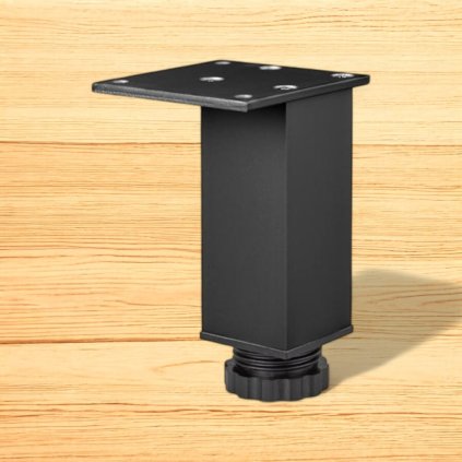 Noha nábytková - DN-760 alu. A12 (P2) čierna matná