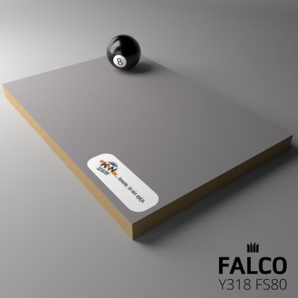 FALCO - MDF - Y318 FS80 - 2800 x 2050 x 18 mm - Jednostranné - Šedá bridlicová - MAT