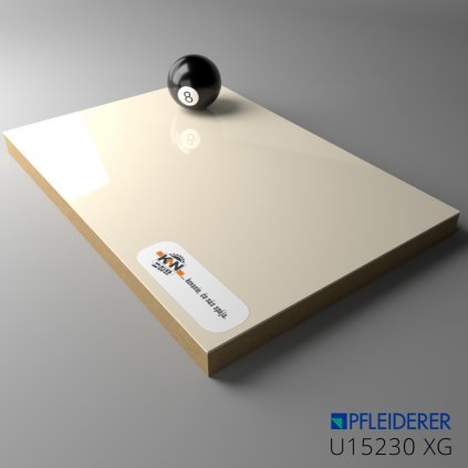 PFLEIDERER - Primeboard MDF - U15230 XG Vysoký LESK - 2800 x 2100 x 19 mm