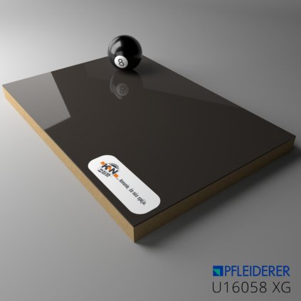 PFLEIDERER - Primeboard MDF - U16058 XG Vysoký LESK - 2800 x 2100 x 19 mm