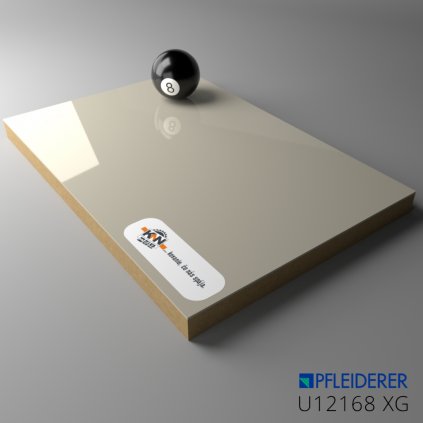 PFLEIDERER - Primeboard MDF - U12168 XG Vysoký LESK - 2800 x 2100 x 19 mm