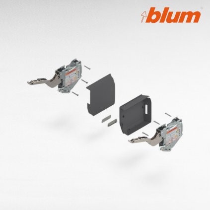 BLUM AVENTOS HK-S -C- TIP-ON súprava C sila + krytky sivé tmavé 20K2C00T