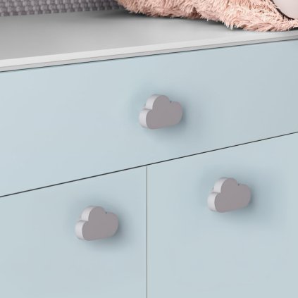 Úchytka - CLOUD, Sivá