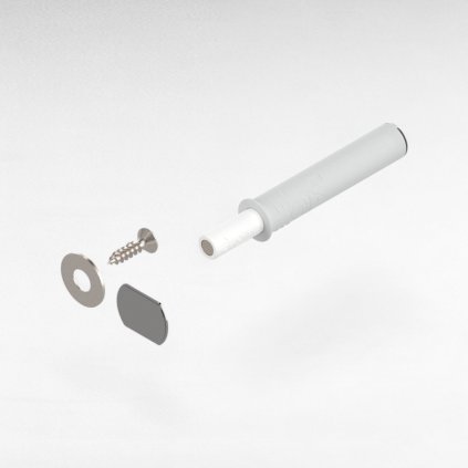 BLUM TIP-ON na dvere krátky s magnetom biely 956.1004