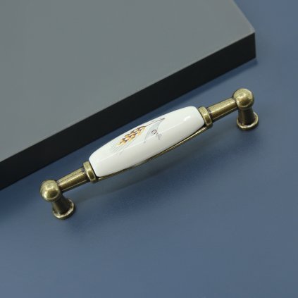 Úchytka - 728B - BK, Starožitná mosadz, 96 mm