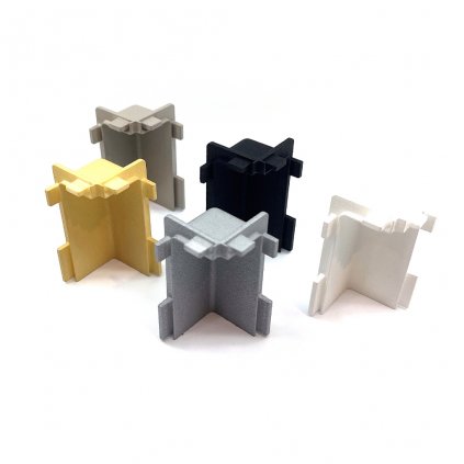 Bezúchytkový systém - VELLO - Vnútorný konektor profil L (Variant Farba Čierna)