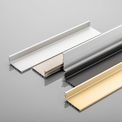 Bezúchytkový systém - VELLO - 4 m Profil L (Variant Farba Oceľ)