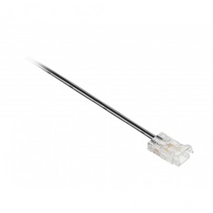 LED Doplnky - Konektor pre 8 mm COB pásky s 2 m káblom, Transparent