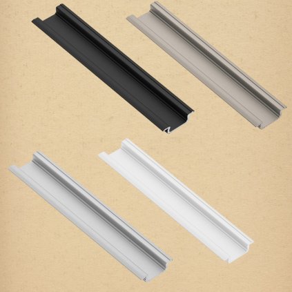 GLAX - LED lišta GLAX hliník zafrézovacia 2000 mm,