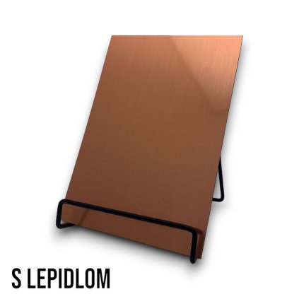 Sibu - DM Copper brushed AR, 2600 x 1000 x 1 mm, s lepidlom