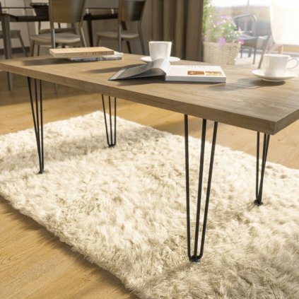 Noha stolová - ARTO trojramenná, 304 mm, čierna matná - hrúbka 12 mm