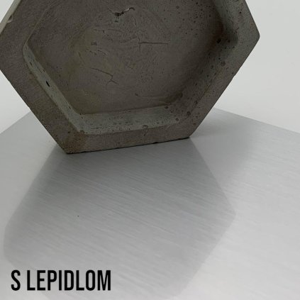 Sibu - DM Silver brushed, 2600 x 1000 x 1 mm, s lepidlom