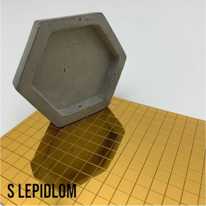 Sibu - MS 10 x 10 fle x  Gold, 980 x 980 x 1,2 mm, s lepidlom