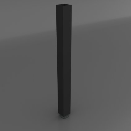 Noha stolová štvorcová 60x60x1100mm čierna