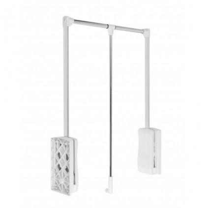 Sklopný vešiak teleskopický biely - VÝBEH