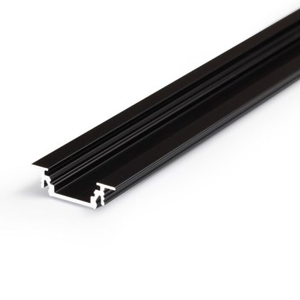 GROOVE - LED lišta WIRELI čierna anod 24 x 7 x 2000 mm zafrézovacia