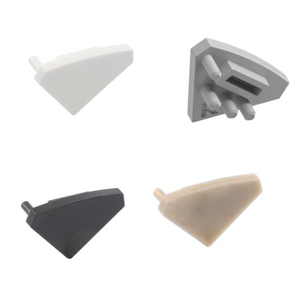 GLAX - Záslepka k profilu GLAX uhlová