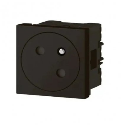 Elektrická zásuvka - Mosaic- zásuvka 2M 45° 079145L, čierna