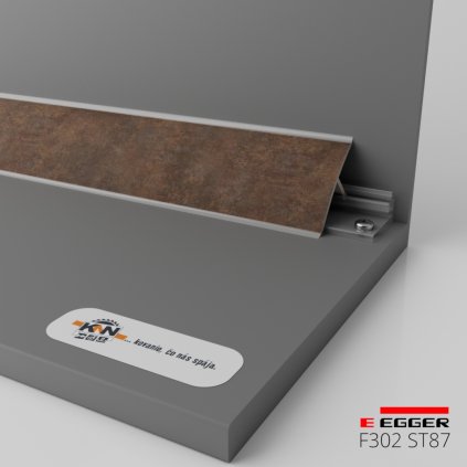EGGER - Tesniaca lišta k pracovnej doske - F302 ST87 - dľžka 4100 mm