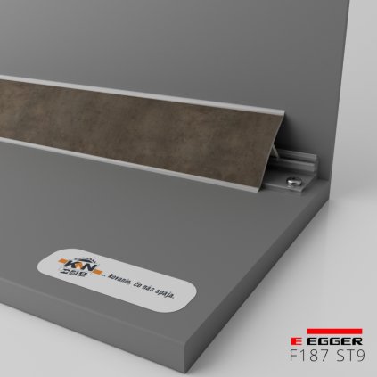 EGGER - Tesniaca lišta k pracovnej doske - F187 ST9 - dĺžka 4100 mm