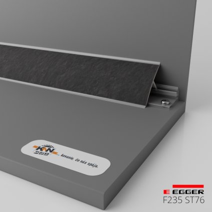 EGGER - Tesniaca lišta k pracovnej doske - F235 ST76 - dĺžka 4100 mm