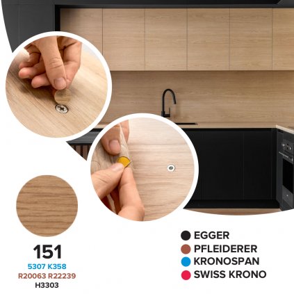 Krytka samolepiaca - 151 - 5307 / K358 / R20063 / R22239 / H3303 - Ø 14 mm