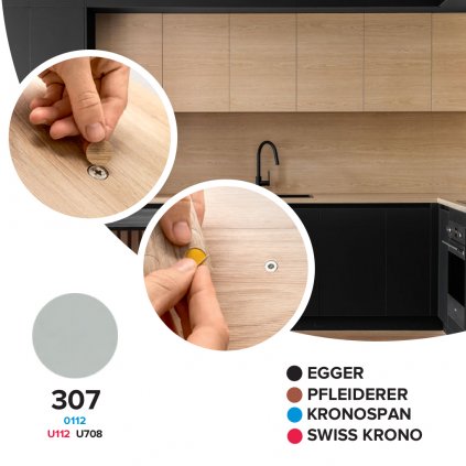 Krytka samolepiaca - 307 - 0112 / U112 / U708 - Ø 14 mm