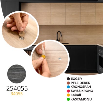 Krytka samolepiaca - 254055 - 34055 - GR - Ø 14 mm