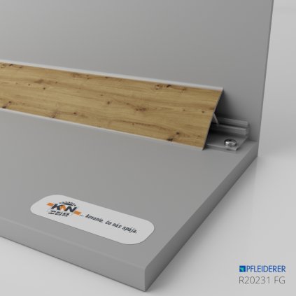 PFLEIDERER - Tesniaca lišta k pracovnej doske - R20315 NY - dľžka 4200 mm